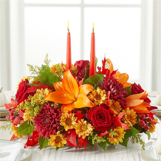Autumn's Embrace Centerpiece –  Magic Sun Flowers, Los Angeles CA