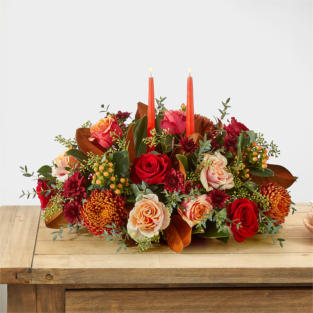 Gather Near Centerpiece –  Magic Sun Flowers, Los Angeles CA