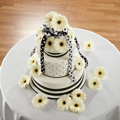Simple Sophistication Cake Décor –  Magic Sun Flowers, Los Angeles CA