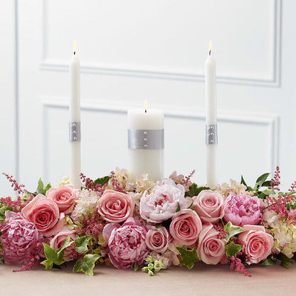 Worldwide Romance Unity Candle Arrangement –  Magic Sun Flowers, Los Angeles CA