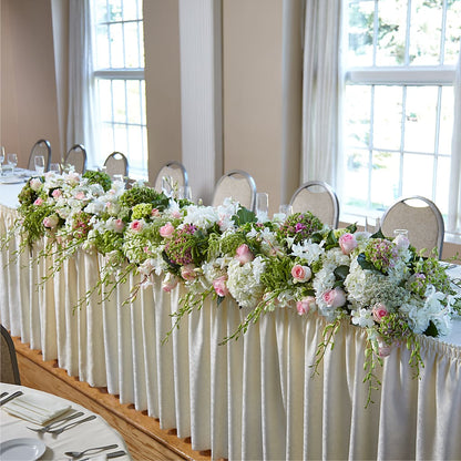 State of Joy Head Table Arrangement –  Magic Sun Flowers, Los Angeles CA