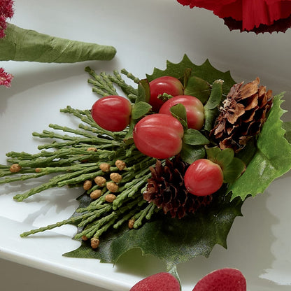 Red Berry Boutonniere –  Magic Sun Flowers, Los Angeles CA